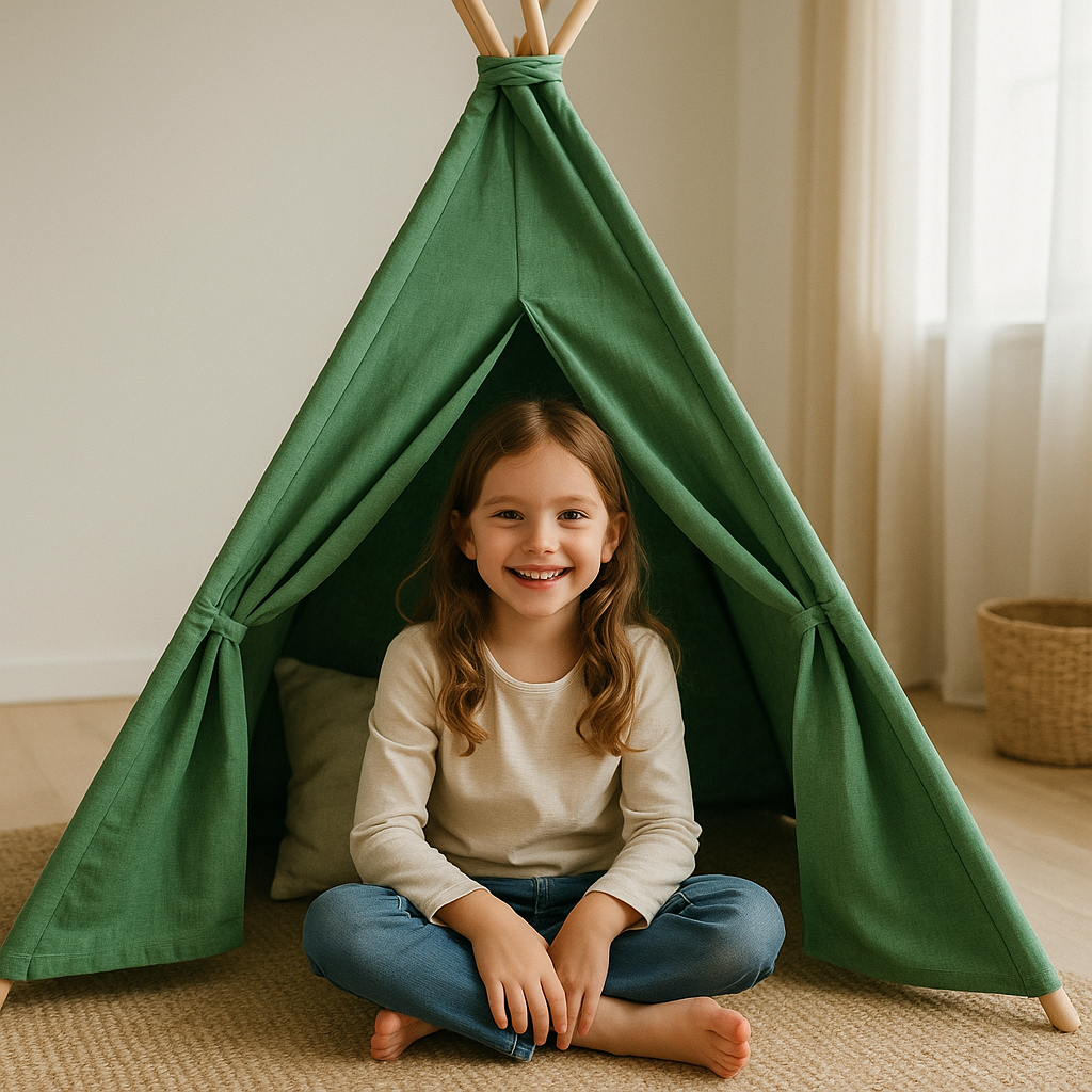 tipi en bois pour fille