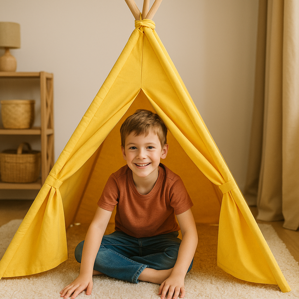 tipi en bois pour garçon