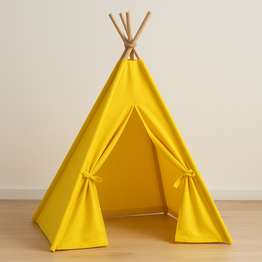 tipi enfant de couleur jaune