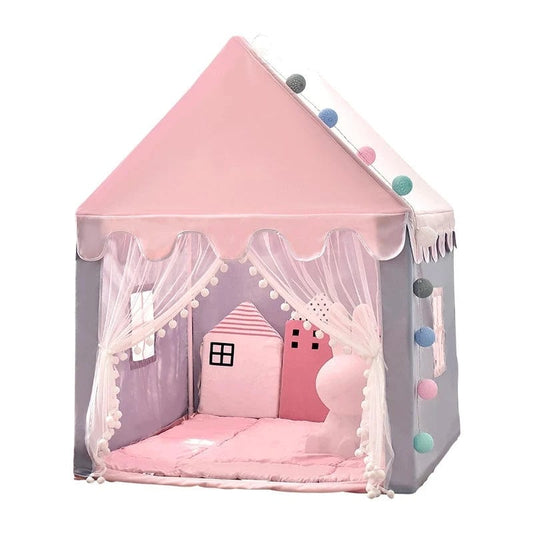 Tente de Jeu Fille Rose et Gris