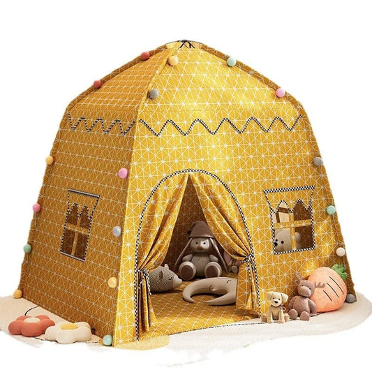 Tente Maison Enfant Jaune